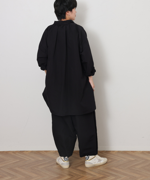 JOURNAL STANDARD LUXE（ジャーナルスタンダード　ラックス）の「CLウェザー タックワークパンツ（その他パンツ・レディース・ブラック/アイボリー・FREE）」の8枚目の写真
