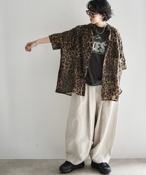 JOURNAL STANDARD LUXE（ジャーナルスタンダード　ラックス）の「CLウェザー タックワークパンツ（その他パンツ・レディース・ブラック/アイボリー・FREE）」の9枚目の写真
