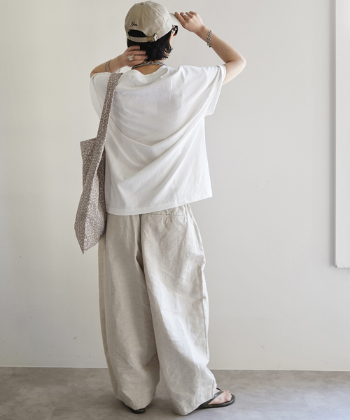 JOURNAL STANDARD LUXE（ジャーナルスタンダード　ラックス）の「CLウェザー タックワークパンツ（その他パンツ・レディース・ブラック/アイボリー・FREE）」の14枚目の写真