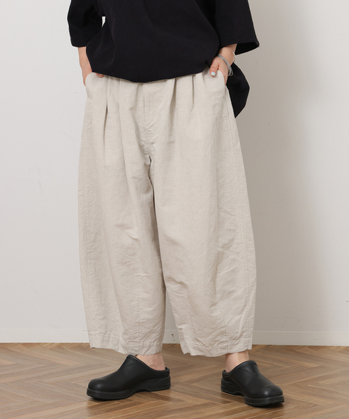 JOURNAL STANDARD LUXE（ジャーナルスタンダード　ラックス）の「CLウェザー タックワークパンツ（その他パンツ・レディース・ブラック/アイボリー・FREE）」の15枚目の写真