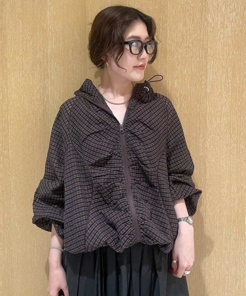 emmi(エミ)の「ワイドフレームメガネ(メガネ・レディース・ブラック/ブラウン・F)」の18枚目の写真