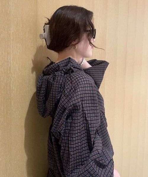emmi(エミ)の「ワイドフレームメガネ(メガネ・レディース・ブラック/ブラウン・F)」の19枚目の写真