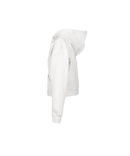 GLOWNY(グロウニ―)の「G STANDARD ZIP-UP HOODIE(パーカー・レディース・ホワイト/グレー・MEDIUM/SMALL)」の4枚目の写真