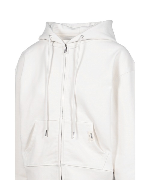 GLOWNY(グロウニ―)の「G STANDARD ZIP-UP HOODIE(パーカー・レディース・ホワイト/グレー・MEDIUM/SMALL)」の5枚目の写真