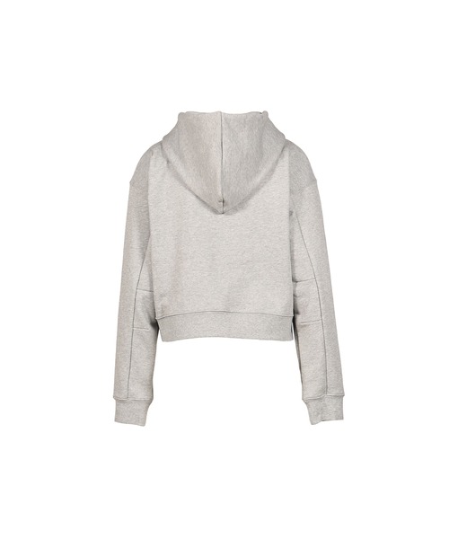GLOWNY(グロウニ―)の「G STANDARD ZIP-UP HOODIE(パーカー・レディース・ホワイト/グレー・MEDIUM/SMALL)」の8枚目の写真