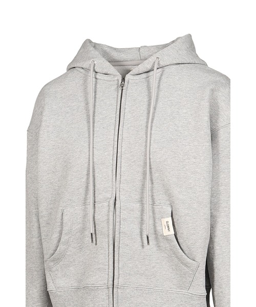 GLOWNY(グロウニ―)の「G STANDARD ZIP-UP HOODIE(パーカー・レディース・ホワイト/グレー・MEDIUM/SMALL)」の10枚目の写真