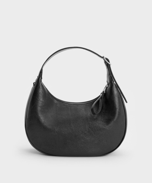 CHARLES & KEITH(チャールズ & キース)の「Vega ベガ ホーボーバッグ(ショルダーバッグ・レディース・スミクロ・S)」の3枚目の写真