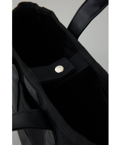 AZUL by moussy(アズールバイマウジー)の「合皮切替ミニトートバッグ(トートバッグ・メンズ・ホワイト/ブラック・FREE)」の19枚目の写真