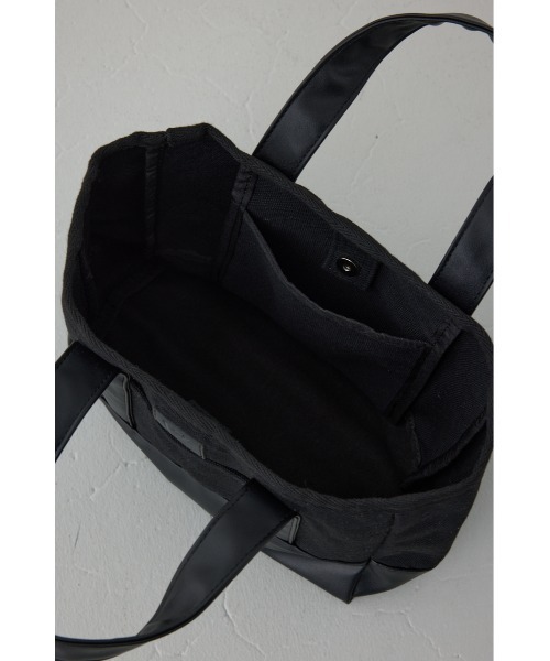AZUL by moussy(アズールバイマウジー)の「合皮切替ミニトートバッグ(トートバッグ・メンズ・ホワイト/ブラック・FREE)」の20枚目の写真
