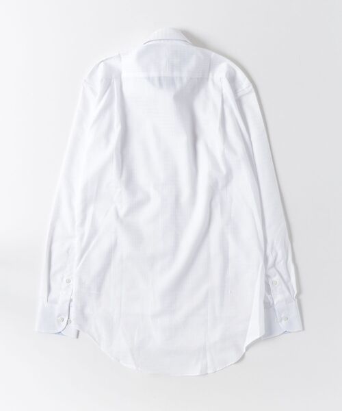 Perfect Suit FActory(パーフェクトスーツファクトリー)の「定番ワイシャツ セミワイドカラー(ビジネスシャツ・メンズ・オフホワイト・S)」の3枚目の写真