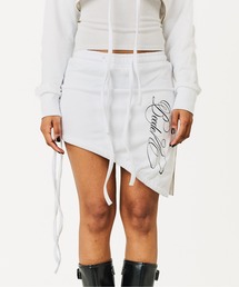 TWIST ZIP LOGO SKIRT