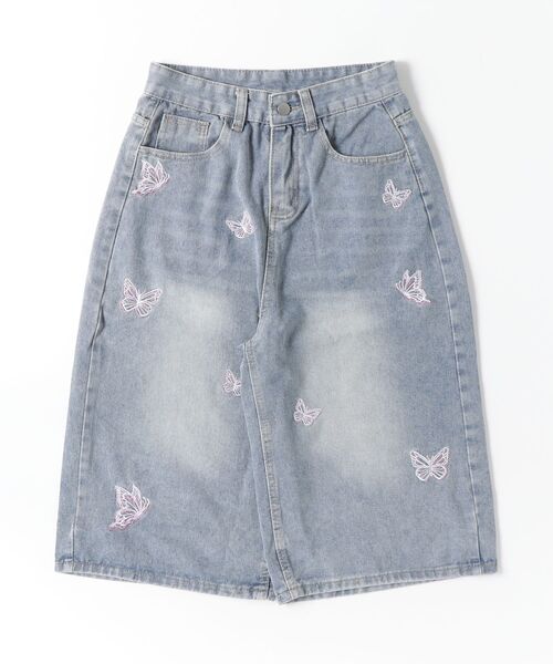 Dream garden(ドリームガーデン)の「蝶刺繍7分丈デニムパンツ(デニムパンツ・レディース・ブルー・S/XL/M/L)」の13枚目の写真