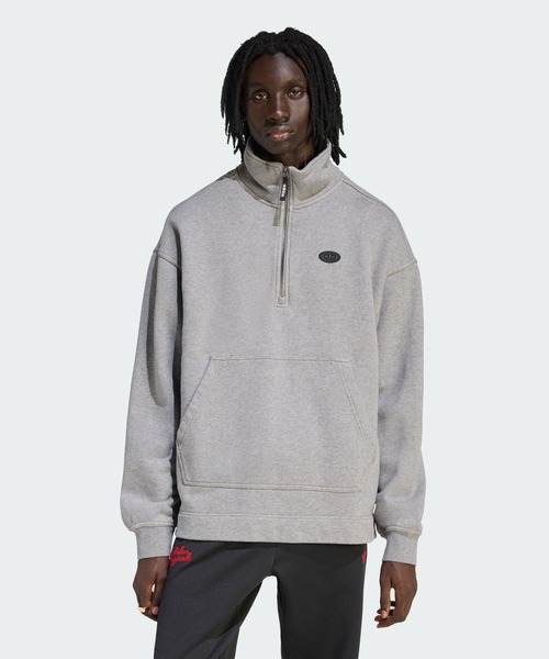 90s олдскульный спортивный хардджип график флис‑футболка / adidas Originals
