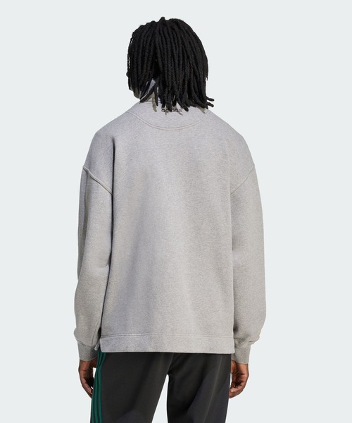 adidas(アディダス)の「90s オルタナティブ スポーツ ハーフジップ グラフィック フリース スウェットシャツ / アディダスオリジナルス adidas Originals(スウェット・メンズ・グレー・XX-LARGE/3XL/SMALL/MEDIUM/LARGE/X-LARGE/X-SMALL)」の2枚目の写真