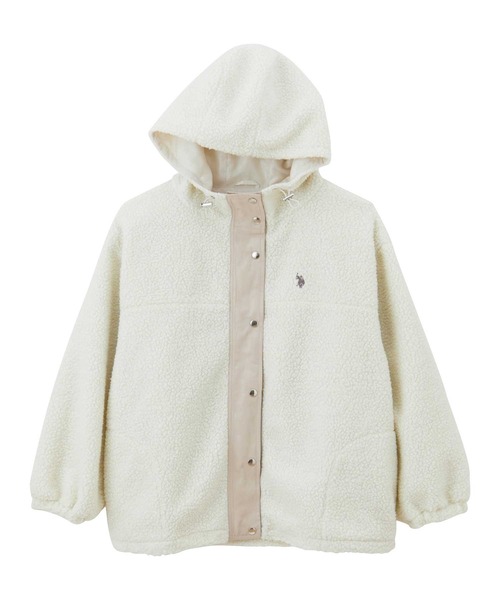 U.S. POLO ASSN.(ユーエスポロアッスン)の「GeeRA別注【U.S. POLO ASSN.】オーバーサイズボアブルゾン(ブルゾン・レディース・ブラック/アイボリー・X-LARGE/LARGE/MEDIUM)」の17枚目の写真