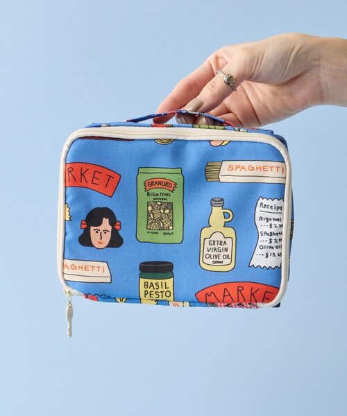 BIRTHDAY BAR(バースデイバー)の「【OOHLALA/1537】SOFTY BLOCK POUCH(ポーチ・レディース・ブルー・0)」の1枚目の写真