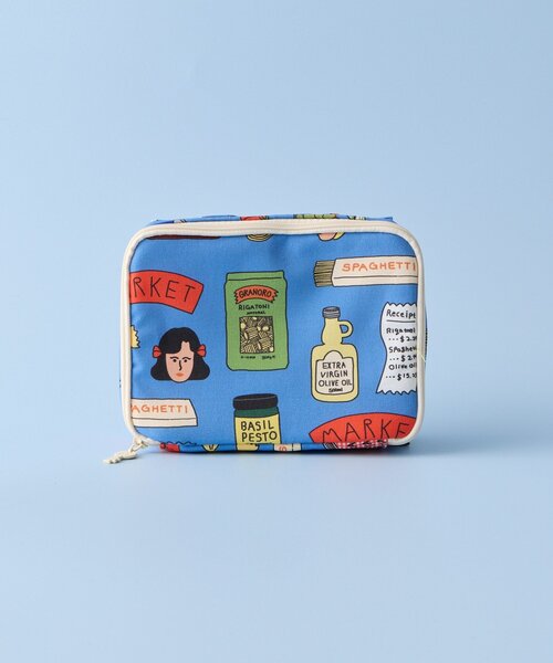 BIRTHDAY BAR(バースデイバー)の「【OOHLALA/1537】SOFTY BLOCK POUCH(ポーチ・レディース・ブルー・0)」の3枚目の写真
