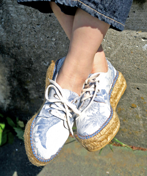 GAIMO（ガイモ）の「「gaimo/ガイモ」レースアップエスパドリーユシューズ/MASLIN51（スニーカー・レディース・シルバー/アイボリー/ネイビー/その他2/カモフラージュ/オレンジ/その他1・35/38/39/37/36）」の6枚目の写真