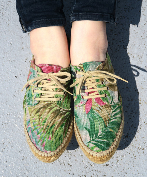 GAIMO（ガイモ）の「「gaimo/ガイモ」レースアップエスパドリーユシューズ/MASLIN51（スニーカー・レディース・シルバー/アイボリー/ネイビー/その他2/カモフラージュ/オレンジ/その他1・35/38/39/37/36）」の7枚目の写真