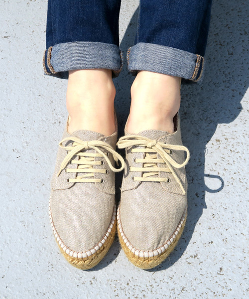 GAIMO（ガイモ）の「「gaimo/ガイモ」レースアップエスパドリーユシューズ/MASLIN51（スニーカー・レディース・シルバー/アイボリー/ネイビー/その他2/カモフラージュ/オレンジ/その他1・35/38/39/37/36）」の8枚目の写真