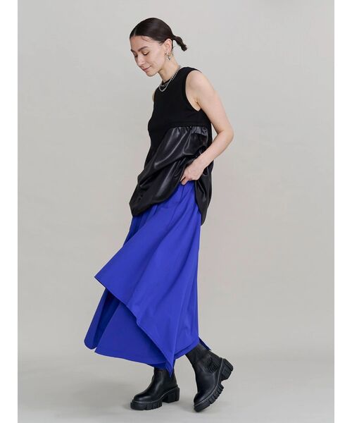 UN3D.(アンスリード)の「GLOSSY TUCK DRAPE TT / グロッシータックドレープタンクトップ(タンクトップ・レディース・その他1/ブラック・38/36)」の15枚目の写真