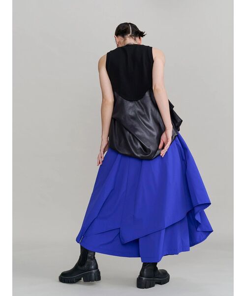 UN3D.(アンスリード)の「GLOSSY TUCK DRAPE TT / グロッシータックドレープタンクトップ(タンクトップ・レディース・その他1/ブラック・38/36)」の16枚目の写真