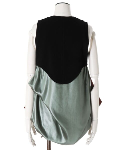 UN3D.(アンスリード)の「GLOSSY TUCK DRAPE TT / グロッシータックドレープタンクトップ(タンクトップ・レディース・その他1/ブラック・38/36)」の8枚目の写真