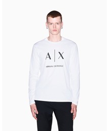 ARMANI EXCHANGE（アルマーニエクスチェンジ）の「【A|X アルマーニ エクスチェンジ】AXロゴ スリムフィット 長袖クルーネックTシャツ/SLIM（Tシャツ/カットソー）」