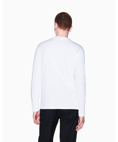 ARMANI EXCHANGE(アルマーニエクスチェンジ)の「【A|X アルマーニ エクスチェンジ】AXロゴ スリムフィット 長袖クルーネックTシャツ/SLIM(Tシャツ/カットソー・メンズ・ホワイト/ブラック・MEDIUM/LARGE/XX-LARGE/X-SMALL/X-LARGE/SMALL)」の11枚目の写真
