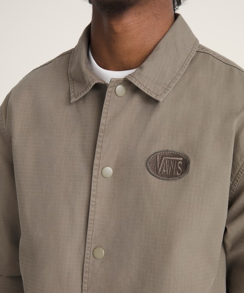 VANS(バンズ)の「TORREY リップストップ コーチジャケット / Torrey Coaches Ripstop Jacket VN000U399JC1(ブルゾン・メンズ・モカ・LARGE/MEDIUM/SMALL/X-LARGE)」の4枚目の写真