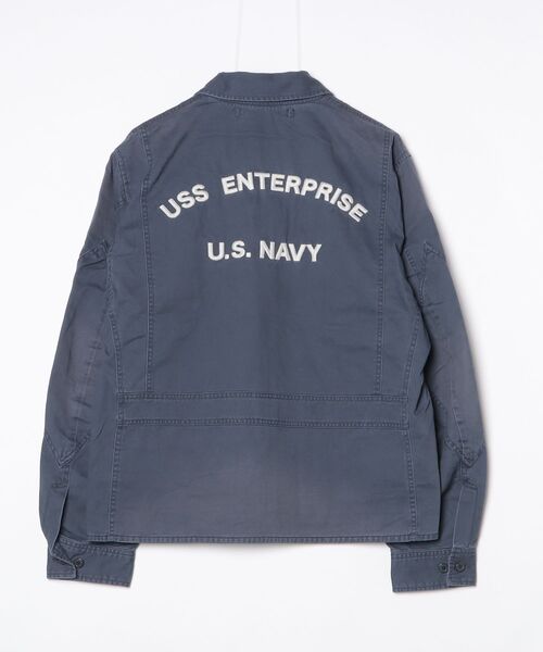 AVIREX（アヴィレックス）の「《NAVAL COLLECTION》M-421A SUMMER FLIGHT JACKET / サマー フライトジャケット / AVIREX / アヴィレックス（ミリタリージャケット・メンズ・ネイビー/オリーブ/カーキ・LARGE/XX-LARGE/MEDIUM/X-LARGE）」の8枚目の写真