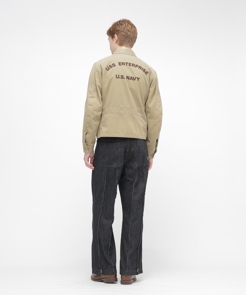 AVIREX（アヴィレックス）の「《NAVAL COLLECTION》M-421A SUMMER FLIGHT JACKET / サマー フライトジャケット / AVIREX / アヴィレックス（ミリタリージャケット・メンズ・ネイビー/オリーブ/カーキ・LARGE/XX-LARGE/MEDIUM/X-LARGE）」の22枚目の写真