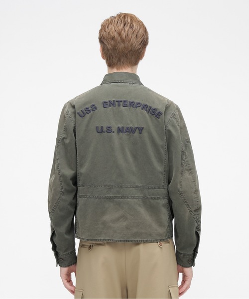 AVIREX（アヴィレックス）の「《NAVAL COLLECTION》M-421A SUMMER FLIGHT JACKET / サマー フライトジャケット / AVIREX / アヴィレックス（ミリタリージャケット・メンズ・ネイビー/オリーブ/カーキ・LARGE/XX-LARGE/MEDIUM/X-LARGE）」の10枚目の写真
