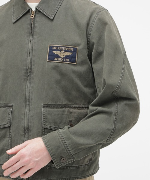 AVIREX（アヴィレックス）の「《NAVAL COLLECTION》M-421A SUMMER FLIGHT JACKET / サマー フライトジャケット / AVIREX / アヴィレックス（ミリタリージャケット・メンズ・ネイビー/オリーブ/カーキ・LARGE/XX-LARGE/MEDIUM/X-LARGE）」の12枚目の写真