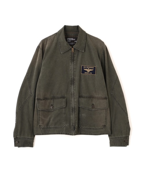 AVIREX（アヴィレックス）の「《NAVAL COLLECTION》M-421A SUMMER FLIGHT JACKET / サマー フライトジャケット / AVIREX / アヴィレックス（ミリタリージャケット・メンズ・ネイビー/オリーブ/カーキ・LARGE/XX-LARGE/MEDIUM/X-LARGE）」の5枚目の写真