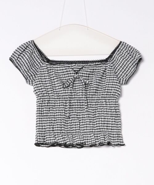 EMODA(エモダ)の「LACE POINT OFF SHOUKDER TOP(Tシャツ/カットソー・レディース・その他・FREE)」の1枚目の写真