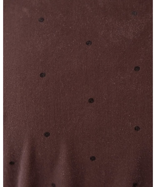mil(ミル)の「シアーベロア2wayトップス【588216】(Tシャツ/カットソー・レディース・ダークブラウン/モカ/グレー・S/XS)」の10枚目の写真