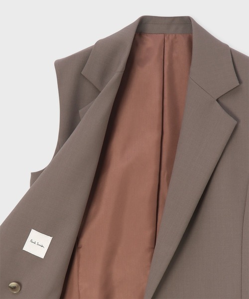 Paul Smith(ポールスミス)の「ウィメンズ ホップサック ジレ / 265201 473J(テーラードジャケット・レディース・グレイッシュベージュ・40)」の4枚目の写真