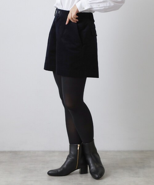 DRESSTERIOR（ドレステリア）の「【セットアップ可】ストレッチカルゼ ショートパンツ（その他パンツ・レディース・ネイビー・38/36）」の5枚目の写真
