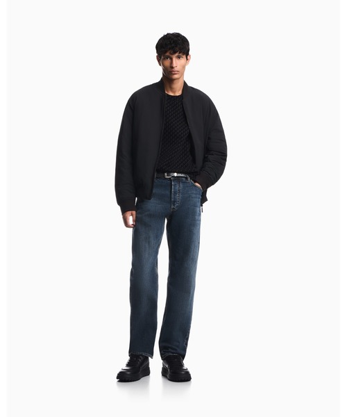 EMPORIO ARMANI(エンポリオアルマーニ)の「【エンポリオ アルマーニ】モノグラム スウェットシャツ ダブルジャージー(スウェット・メンズ・ブラック系/ネイビー系・X-SMALL/X-LARGE/SMALL/MEDIUM/LARGE)」の12枚目の写真