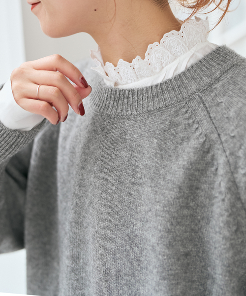 Spick & Span(スピックアンドスパン)の「《WEB限定 / 追加》レースフリルブラウス(シャツ/ブラウス・レディース・ブラック/ホワイト・FREE)」の11枚目の写真