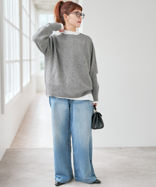 Spick & Span(スピックアンドスパン)の「《WEB限定 / 追加》レースフリルブラウス(シャツ/ブラウス・レディース・ブラック/ホワイト・FREE)」の12枚目の写真