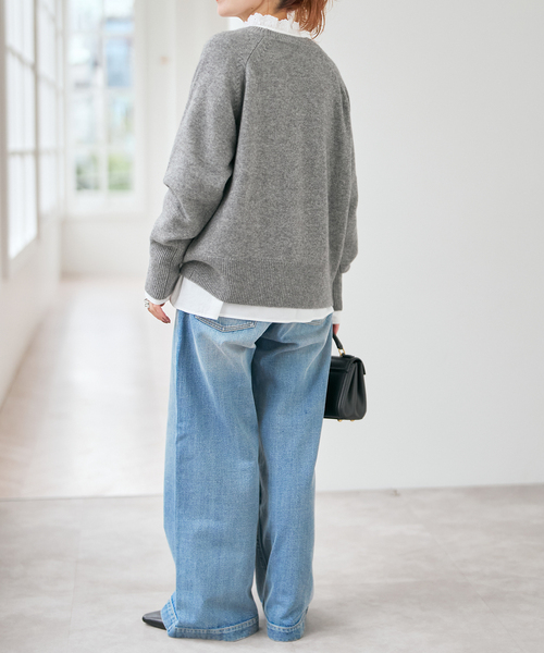 Spick & Span(スピックアンドスパン)の「《WEB限定 / 追加》レースフリルブラウス(シャツ/ブラウス・レディース・ブラック/ホワイト・FREE)」の13枚目の写真