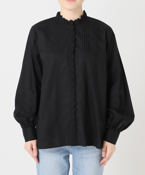 Spick & Span(スピックアンドスパン)の「《WEB限定 / 追加》レースフリルブラウス(シャツ/ブラウス・レディース・ブラック/ホワイト・FREE)」の20枚目の写真