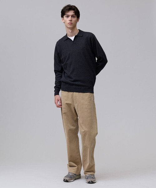 J.PRESS(ジェイプレス)の「【TAILORED KNIT】コットンカシミヤ スキッパー ニットポロシャツ(ニット/セーター・メンズ・グレー系/レッド系/ダークグリーン系・X-LARGE/LARGE/MEDIUM)」の4枚目の写真