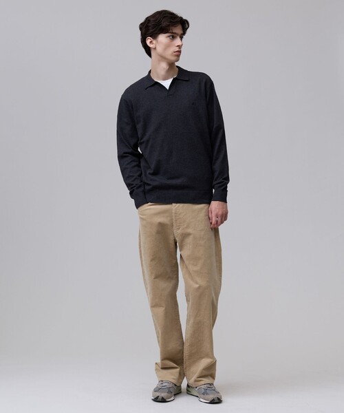 J.PRESS(ジェイプレス)の「【TAILORED KNIT】コットンカシミヤ スキッパー ニットポロシャツ(ニット/セーター・メンズ・グレー系/レッド系/ダークグリーン系・X-LARGE/LARGE/MEDIUM)」の6枚目の写真