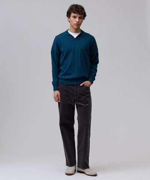 J.PRESS(ジェイプレス)の「【TAILORED KNIT】コットンカシミヤ スキッパー ニットポロシャツ(ニット/セーター・メンズ・グレー系/レッド系/ダークグリーン系・X-LARGE/LARGE/MEDIUM)」の8枚目の写真