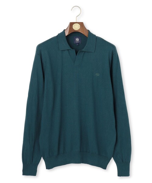 J.PRESS(ジェイプレス)の「【TAILORED KNIT】コットンカシミヤ スキッパー ニットポロシャツ(ニット/セーター・メンズ・グレー系/レッド系/ダークグリーン系・X-LARGE/LARGE/MEDIUM)」の11枚目の写真