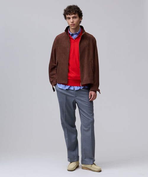 J.PRESS(ジェイプレス)の「【TAILORED KNIT】コットンカシミヤ スキッパー ニットポロシャツ(ニット/セーター・メンズ・グレー系/レッド系/ダークグリーン系・X-LARGE/LARGE/MEDIUM)」の15枚目の写真