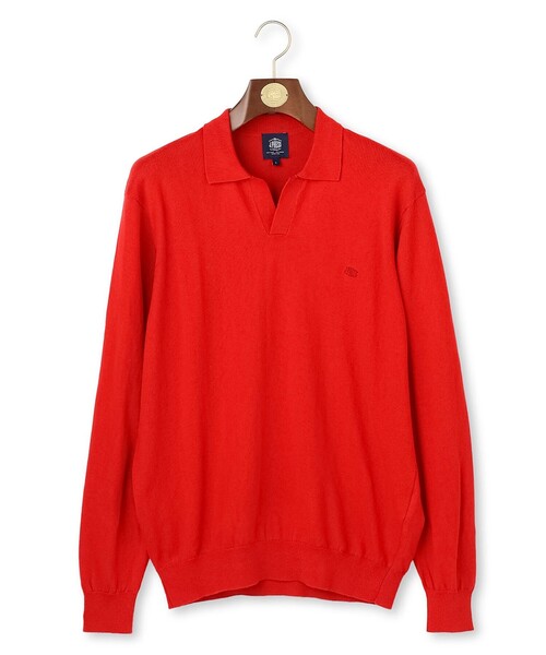 J.PRESS(ジェイプレス)の「【TAILORED KNIT】コットンカシミヤ スキッパー ニットポロシャツ(ニット/セーター・メンズ・グレー系/レッド系/ダークグリーン系・X-LARGE/LARGE/MEDIUM)」の16枚目の写真